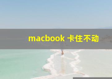 macbook 卡住不动